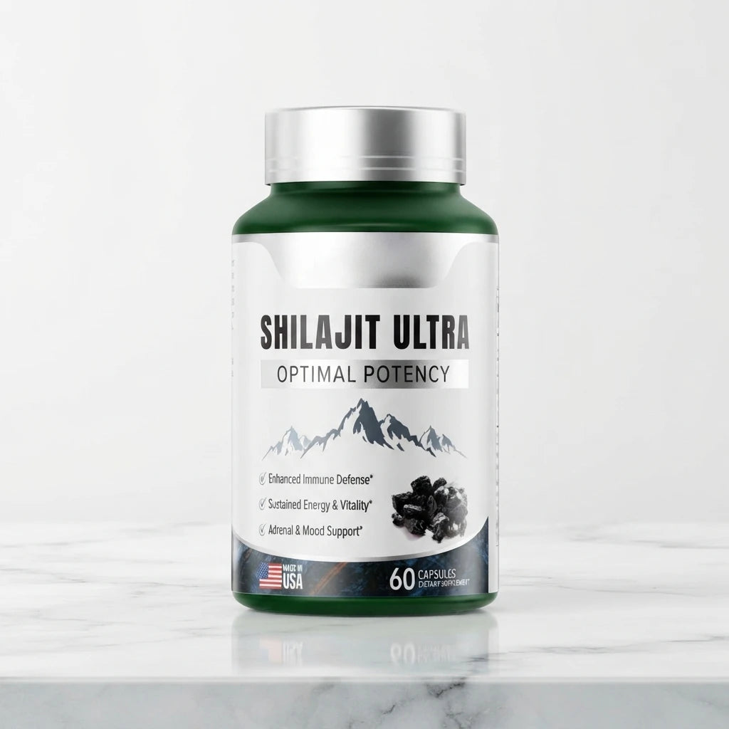 Shilajit Ultra — Pure Himalayan Shilajit Extract, 60 Capsules